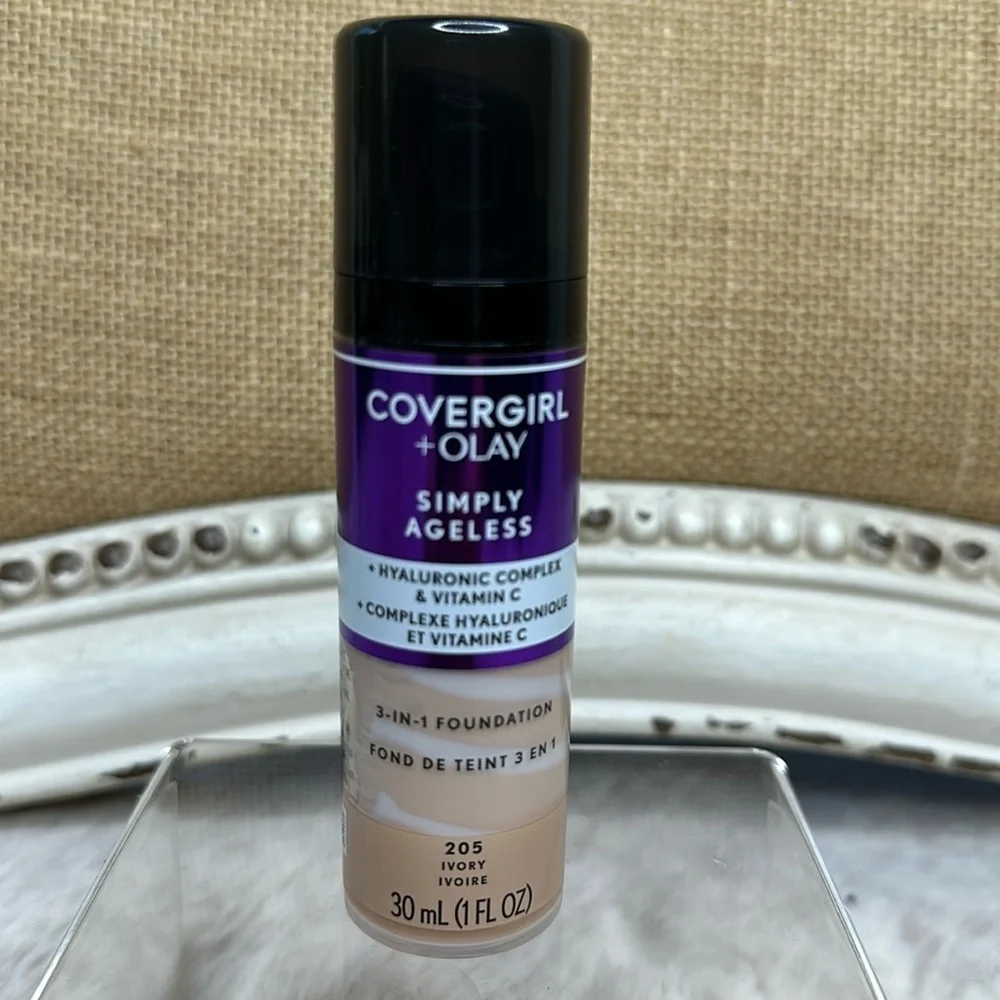 Simply Ageless + Olay Liquid Foundation |